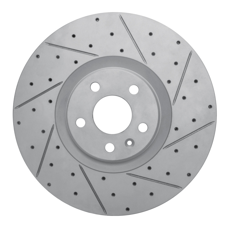 DFC 16-26 Polestar Polestar 2 Front Right Drilled & Slotted Geoperformance Rotor