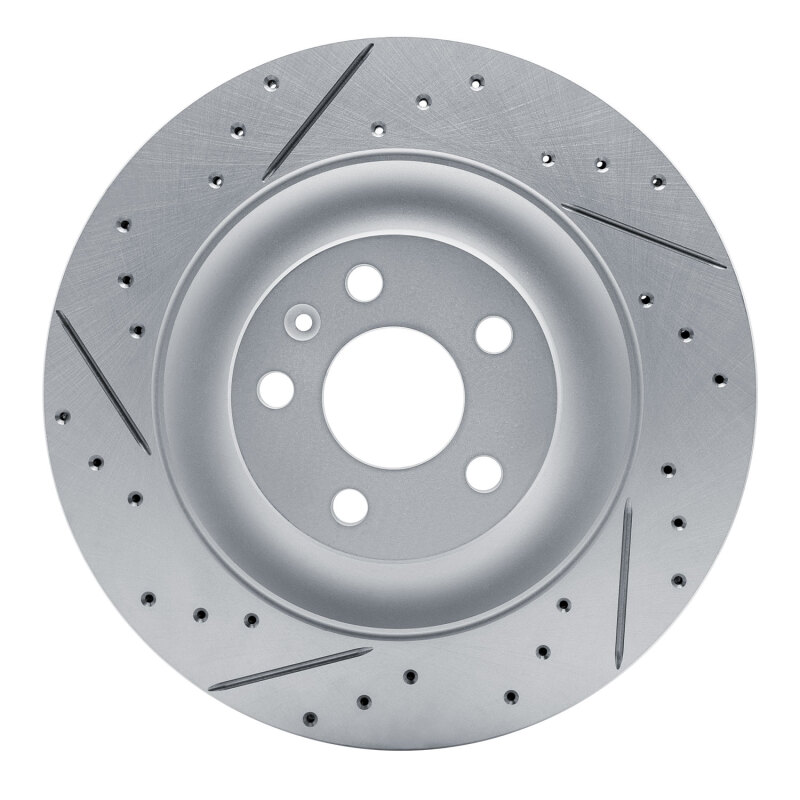 DFC 16-26 Polestar Polestar 2 Rear Left Drilled & Slotted Geoperformance Rotor