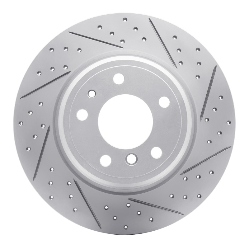 DFC 91-01 BMW 740Il Rear Right Drilled & Slotted Geoperformance Rotor