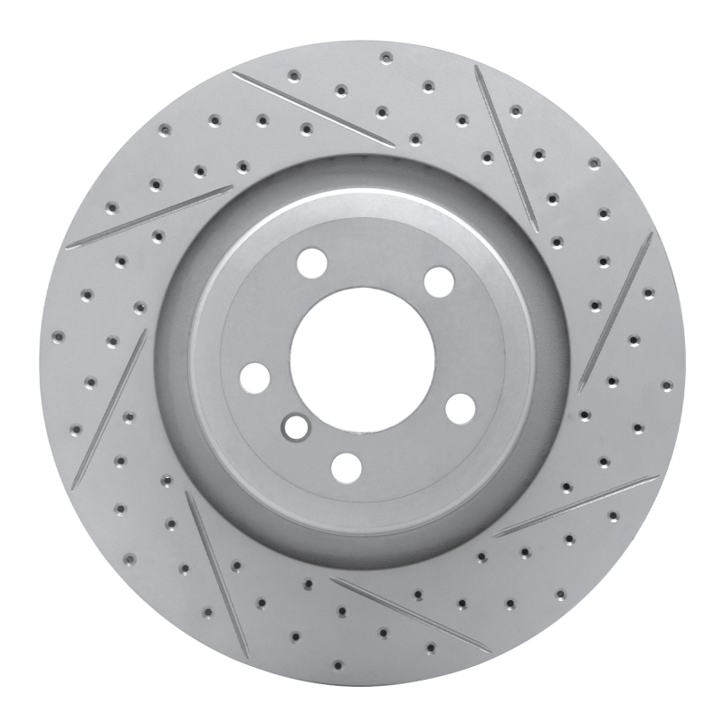 DFC 07-08 BMW Alpina B7 Rear Right Drilled & Slotted Geoperformance Rotor