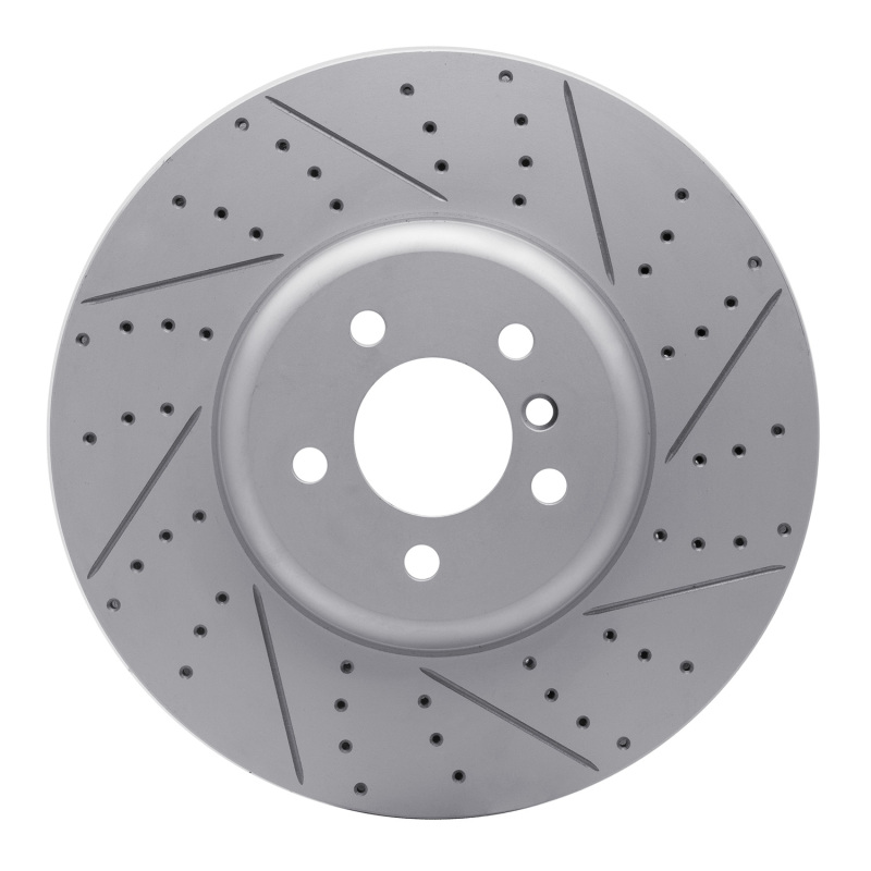 DFC 09-17 BMW 750I Right Front Drilled & Slotted Geoperformance Rotor