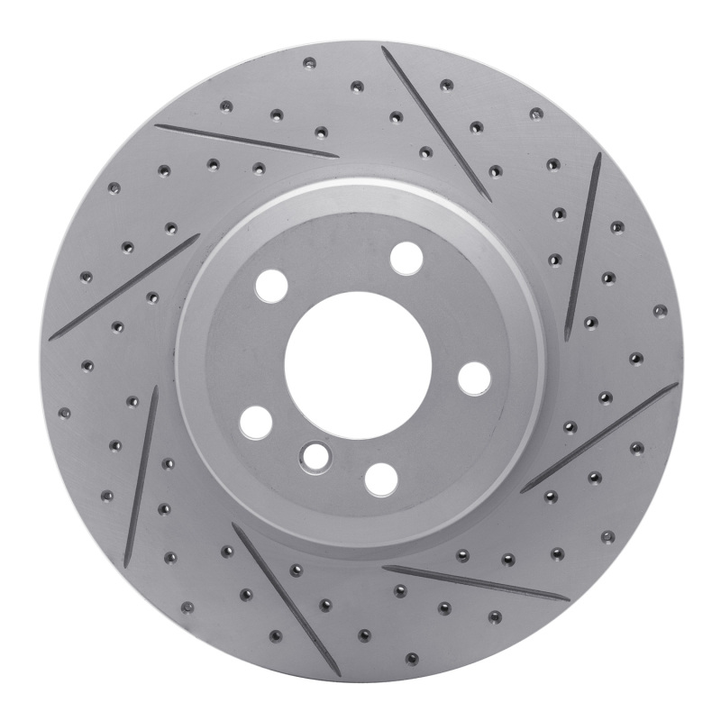 DFC 07-19 BMW X6 Rear Right Drilled & Slotted Geoperformance Rotor