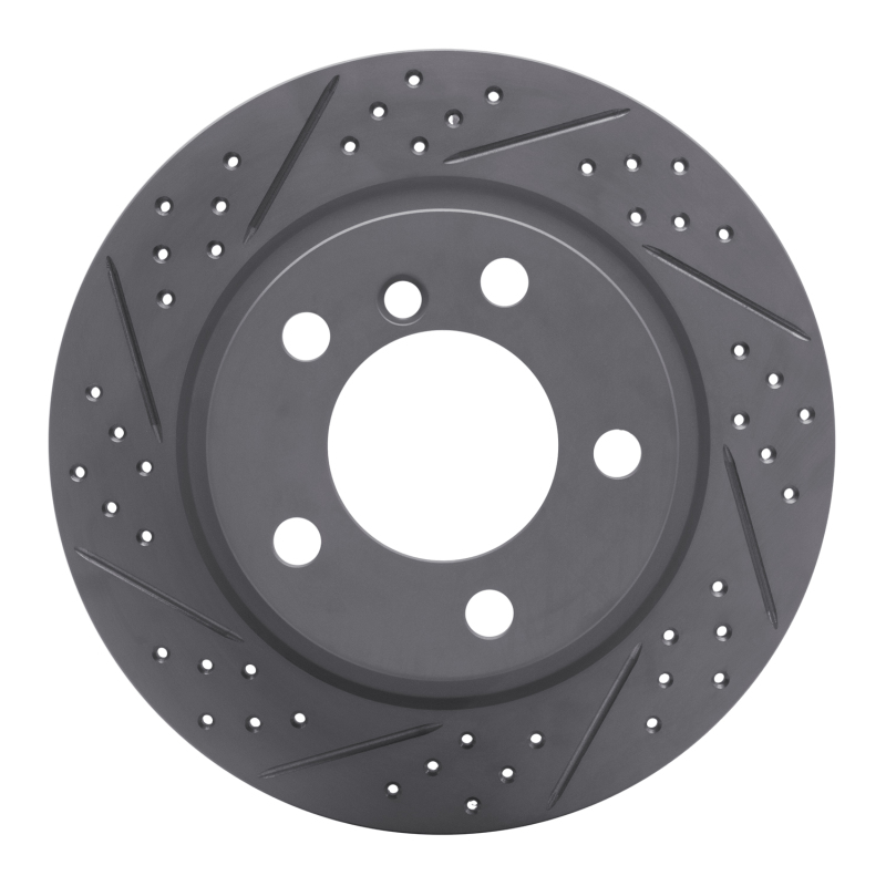 DFC 11-16 Mini Cooper Countryman Rear Left Drilled & Slotted Geoperformance Rotor