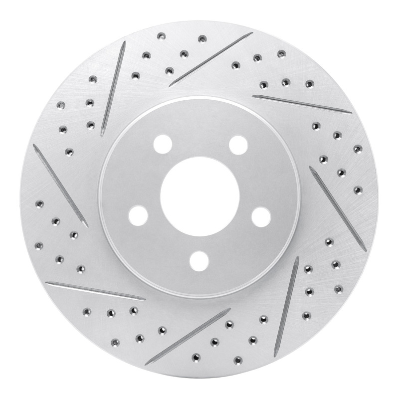 DFC 95-06 Chrysler Cirrus Front Left Drilled & Slotted Geoperformance Rotor