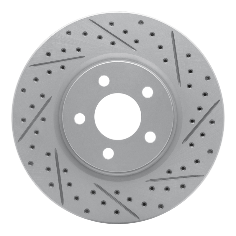 DFC 03-09 Chrysler Pt Cruiser Front Right Drilled & Slotted Geoperformance Rotor