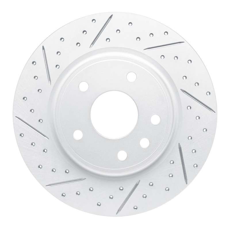 DFC 17-25 Chrysler Grand Caravan Rear Left Drilled & Slotted Geoperformance Rotor