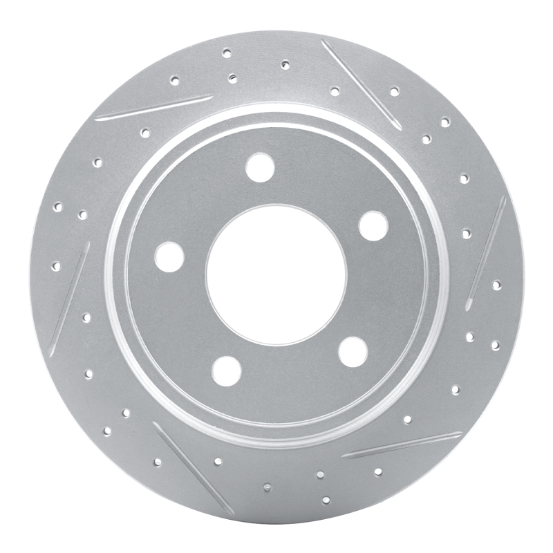 DFC 93-04 Chrysler 300M Rear Right Drilled & Slotted Geoperformance Rotor