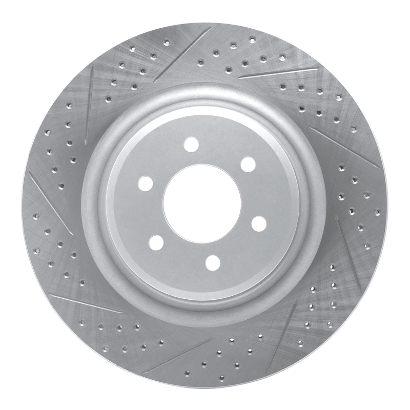 DFC 03-17 Dodge Viper Rear Left Drilled & Slotted Geoperformance Rotor