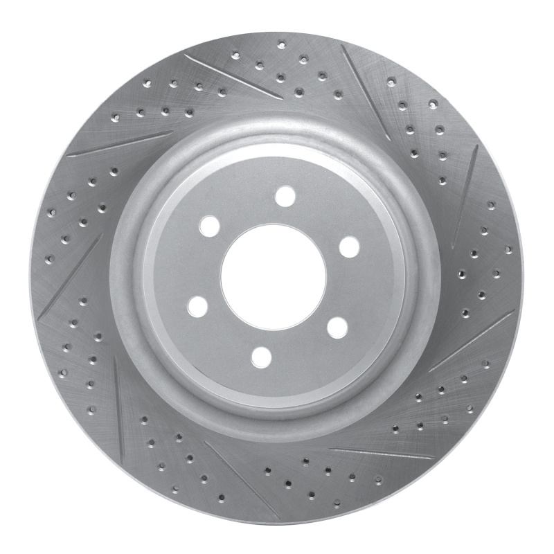 DFC 03-17 Dodge Viper Rear Right Drilled & Slotted Geoperformance Rotor