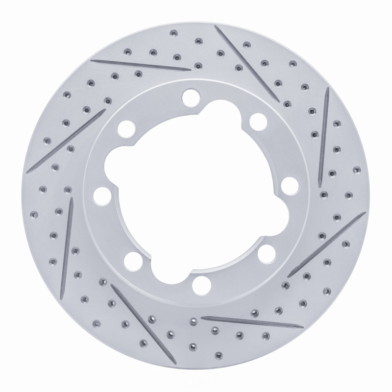 DFC 92-00 Chevrolet K3500 Front Right Drilled & Slotted Geoperformance Rotor