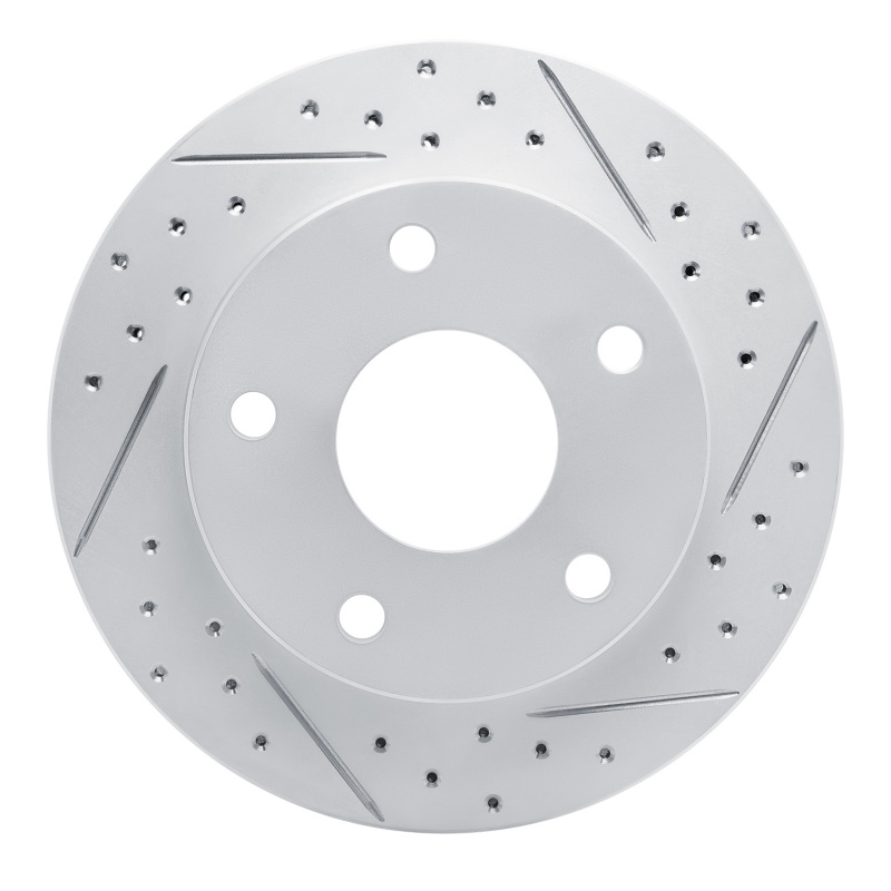 DFC 94-99 Dodge Ramcharger (Mexico) Front Right Drilled & Slotted Geoperformance Rotor