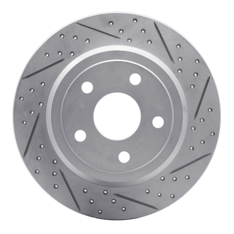DFC 11-22 Dodge Durango Rear Right Drilled & Slotted Geoperformance Rotor