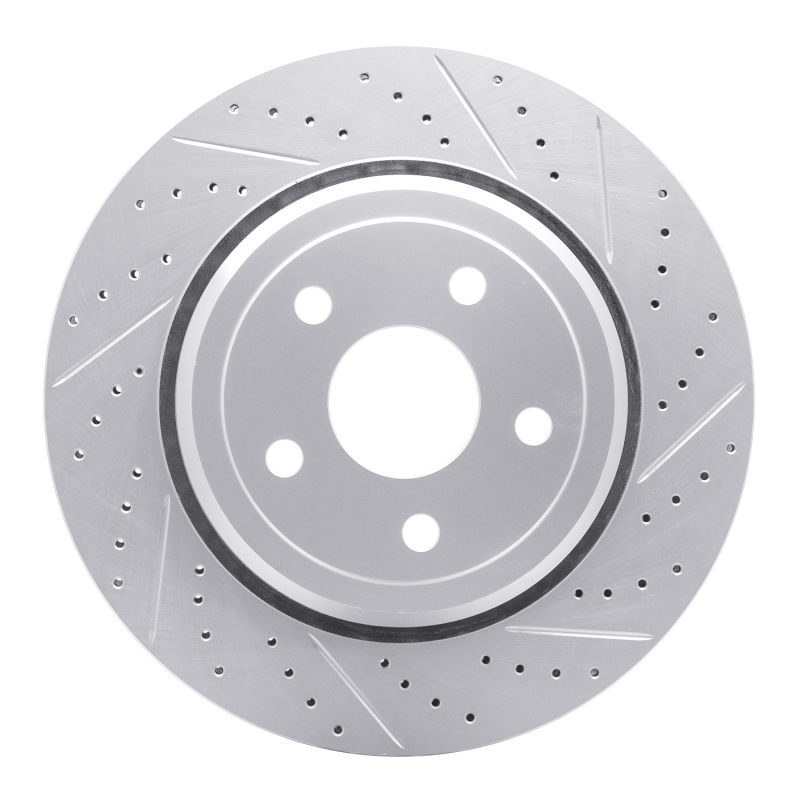 DFC 12-25 Dodge Durango Rear Right Drilled & Slotted Geoperformance Rotor