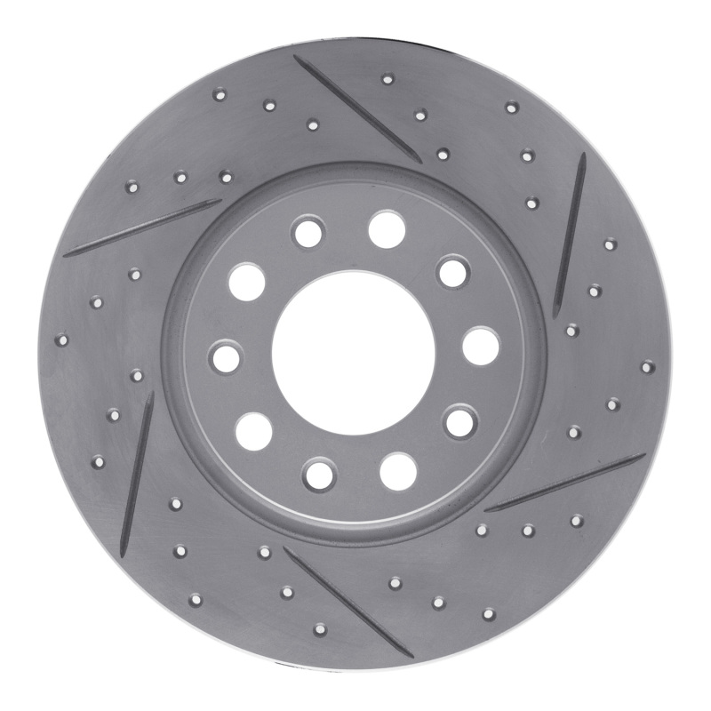 DFC 14-22 Chrysler 200 Rear Right Drilled & Slotted Geoperformance Rotor