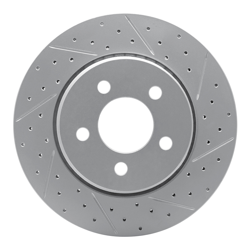 DFC 07-12 Dodge Nitro Front Right Drilled & Slotted Geoperformance Rotor