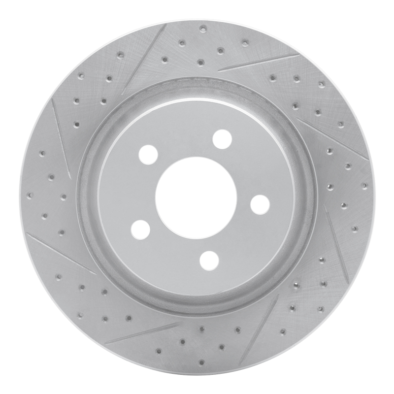 DFC 11-12 Jeep Liberty Front Left Drilled & Slotted Geoperformance Rotor