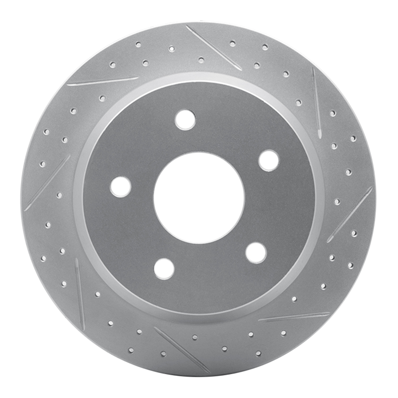 DFC 99-04 Jeep Grand Cherokee Rear Right Drilled & Slotted Geoperformance Rotor
