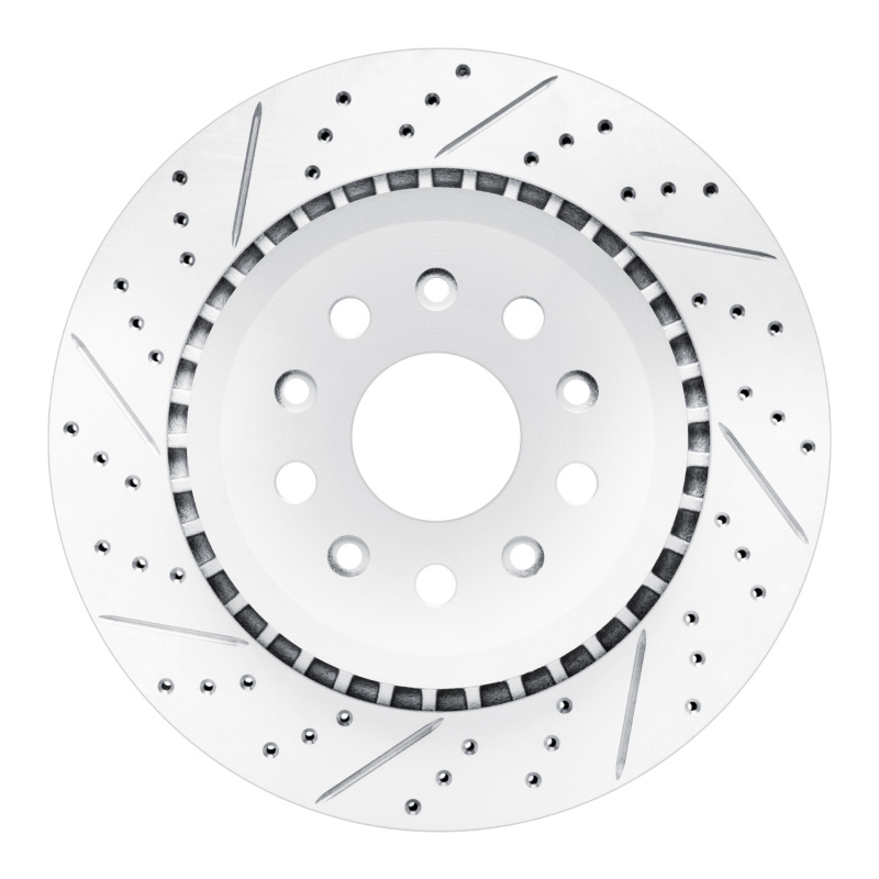 DFC 20-25 Jeep Wrangler Rear Left Drilled & Slotted Geoperformance Rotor