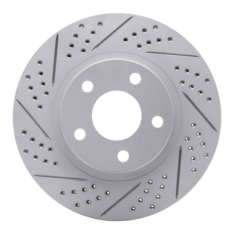 DFC 97-05 Buick Riviera Front Left Drilled & Slotted Geoperformance Rotor