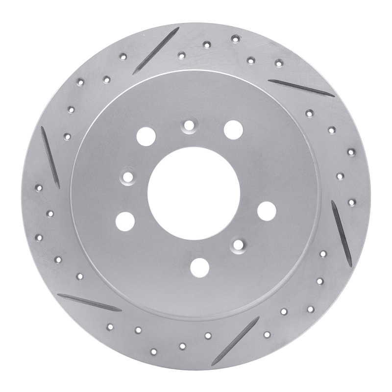 DFC 06-10 Buick Lacrosse Rear Left Drilled & Slotted Geoperformance Rotor