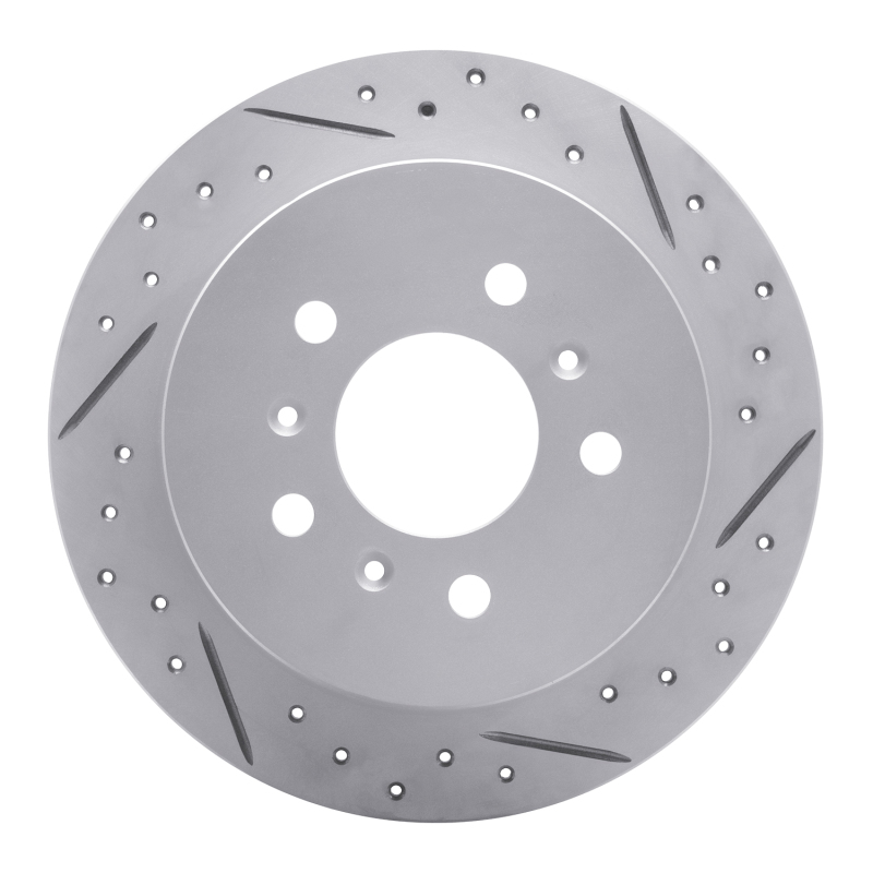 DFC 06-10 Buick Allure Rear Right Drilled & Slotted Geoperformance Rotor