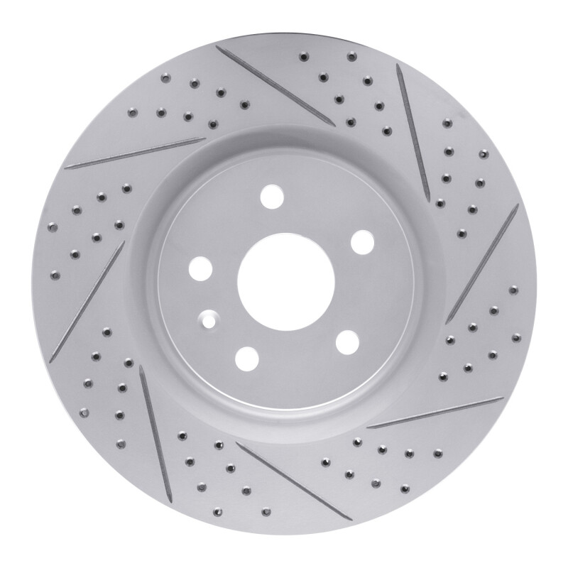 DFC 09-17 Buick Regal Front Right Drilled & Slotted Geoperformance Rotor
