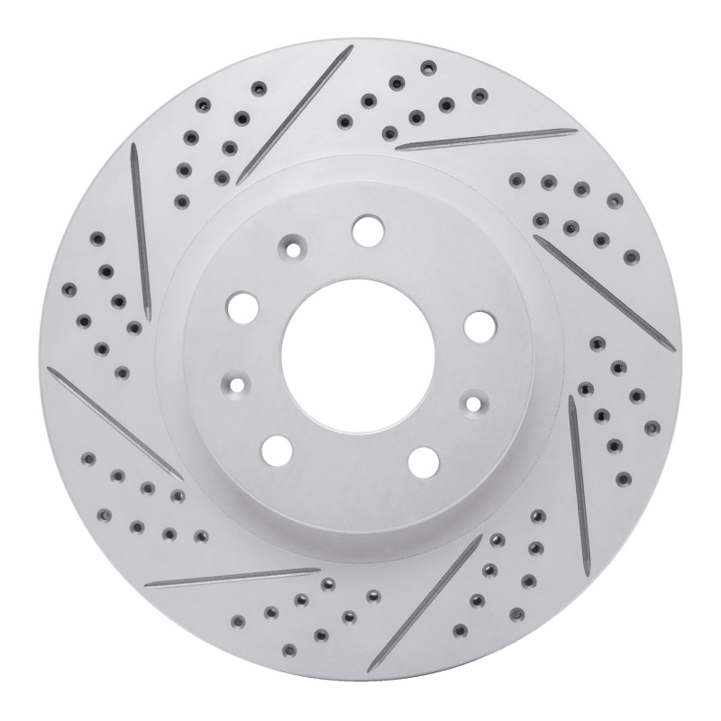 DFC 03-07 Cadillac Cts Front Left Drilled & Slotted Geoperformance Rotor