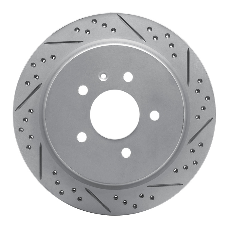 DFC 03-11 Cadillac Sts Rear Right Drilled & Slotted Geoperformance Rotor