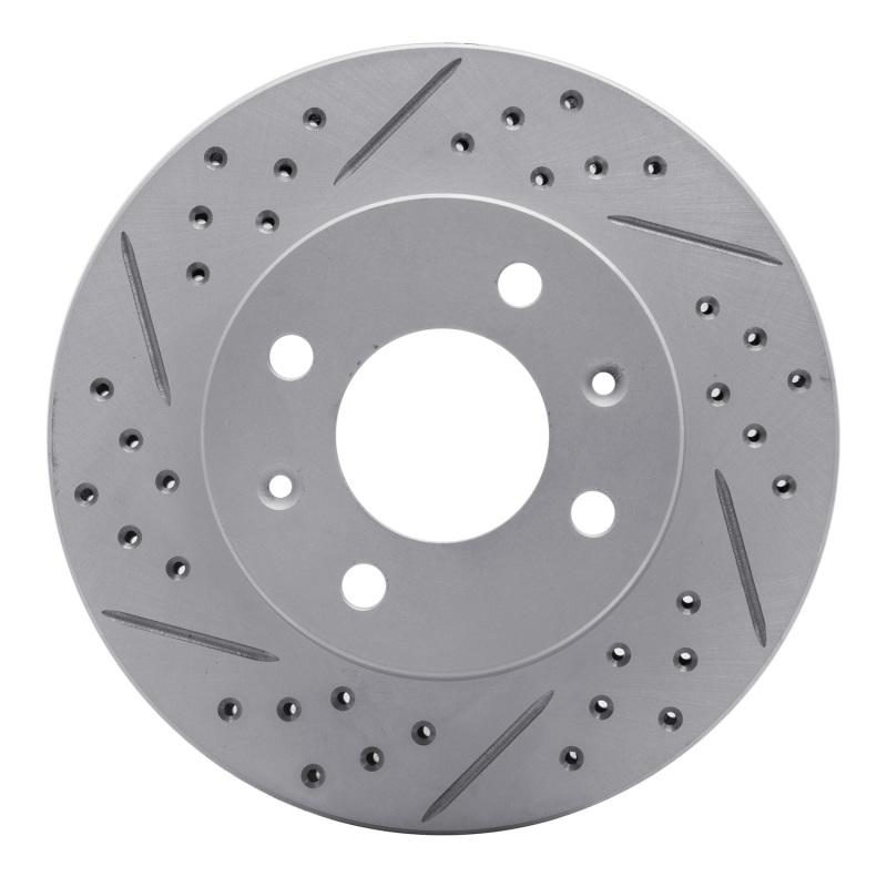 DFC 03-06 Dodge Verna (Mexico) Front Left Drilled & Slotted Geoperformance Rotor