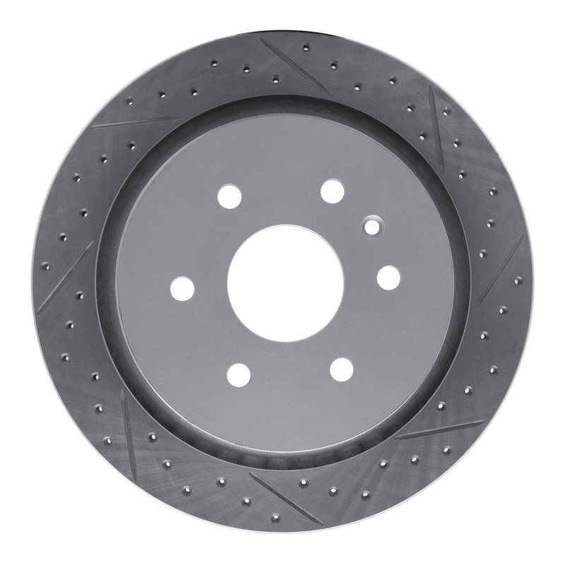 DFC 13-19 Cadillac Xts Rear Right Drilled & Slotted Geoperformance Rotor
