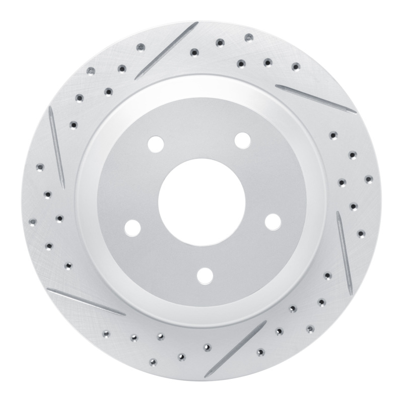 DFC 88-94 Chevrolet Corvette Front Left Drilled & Slotted Geoperformance Rotor