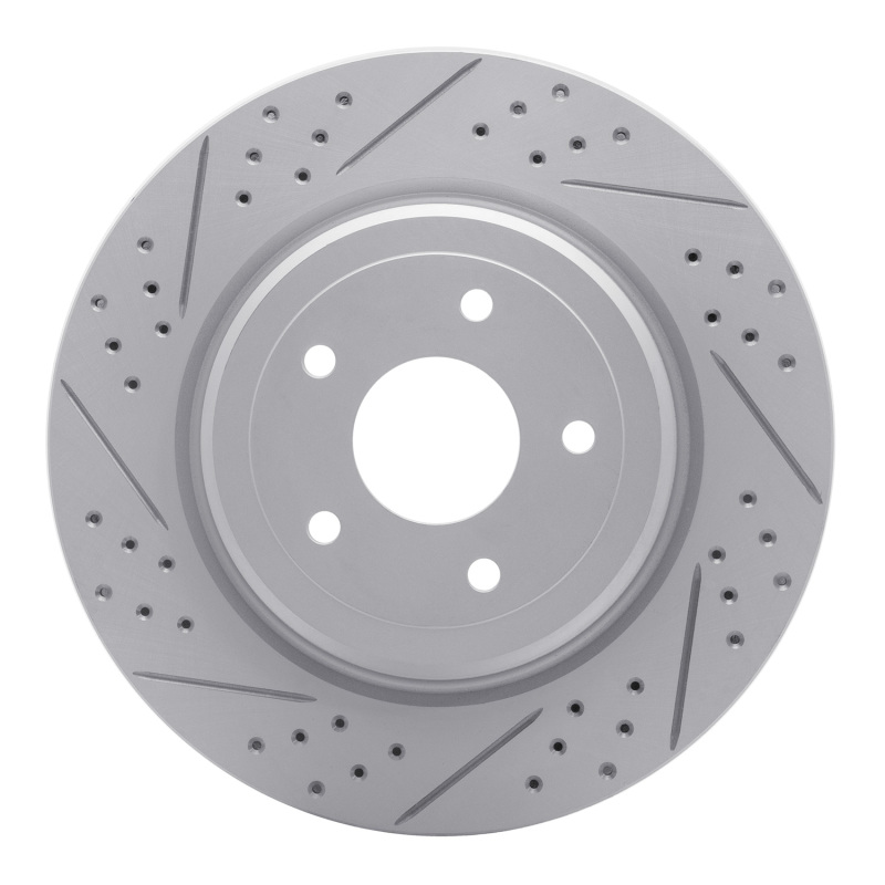 DFC 06-13 Chevrolet Corvette Rear Left Drilled & Slotted Geoperformance Rotor