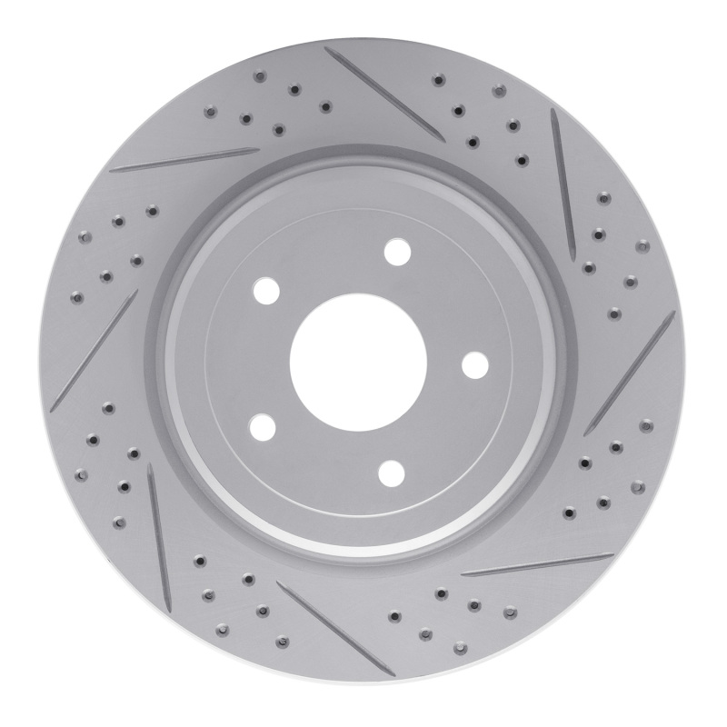 DFC 06-13 Chevrolet Corvette Rear Right Drilled & Slotted Geoperformance Rotor