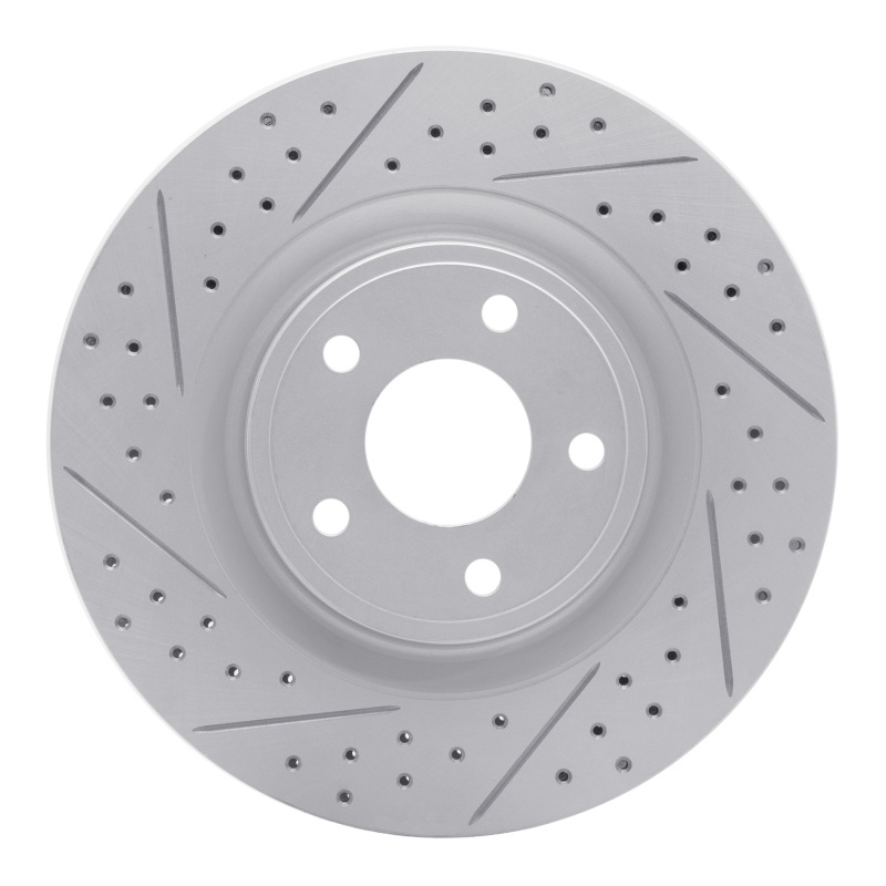 DFC 07-10 Chevrolet Cobalt Front Left Drilled & Slotted Geoperformance Rotor