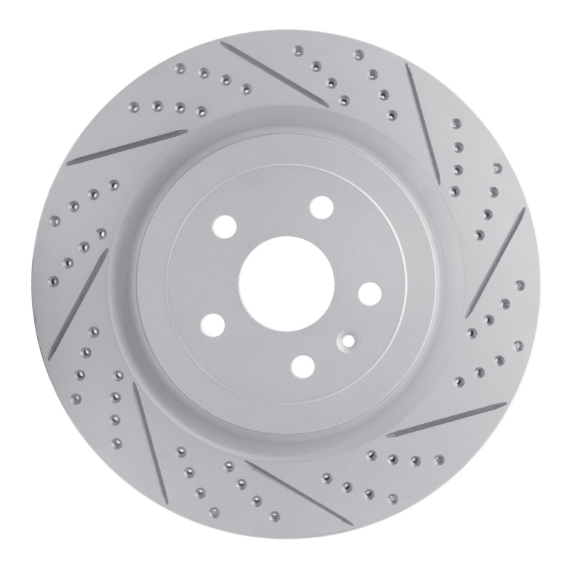 DFC 09-24 Cadillac Cts Rear Right Drilled & Slotted Geoperformance Rotor