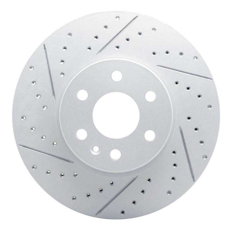 DFC 21-22 Chevrolet Colorado Front Left Drilled & Slotted Geoperformance Rotor