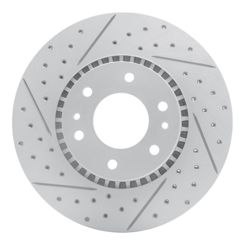 DFC 02-09 Buick Rainier Front Left Drilled & Slotted Geoperformance Rotor
