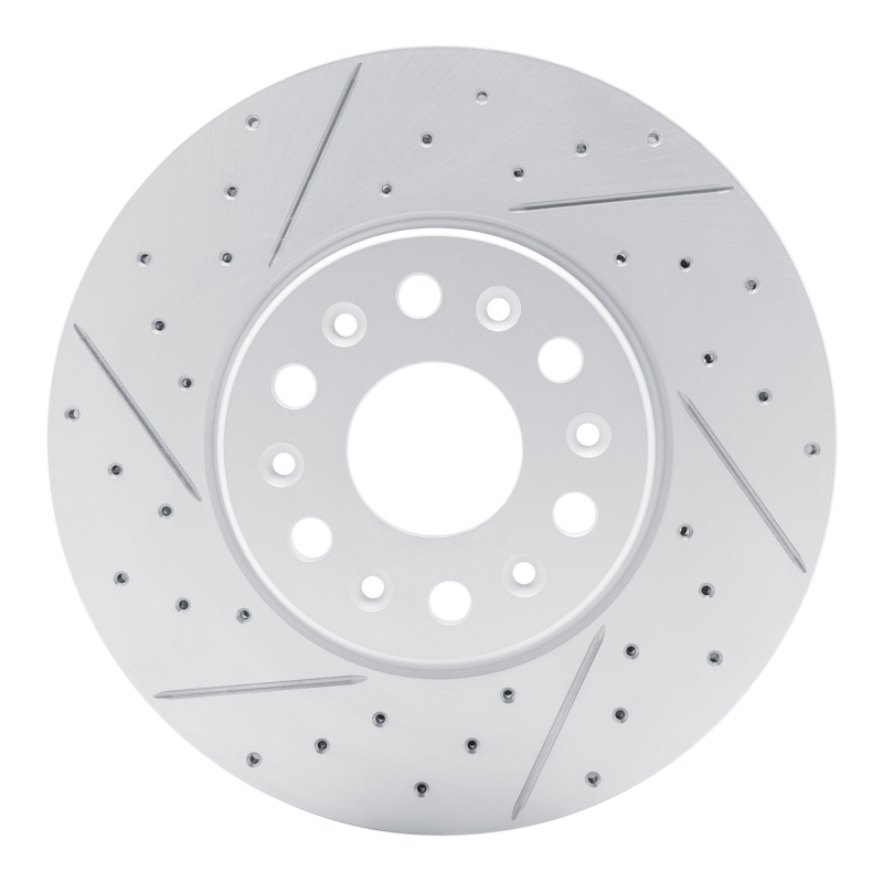 DFC 17-26 Buick Enclave Front Left Drilled & Slotted Geoperformance Rotor