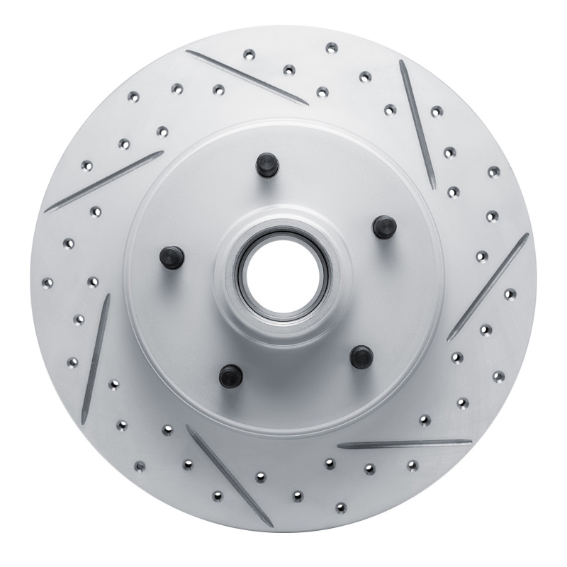 DFC 91-96 Buick Commercial Chassis Front Right Drilled & Slotted Geoperformance Rotor