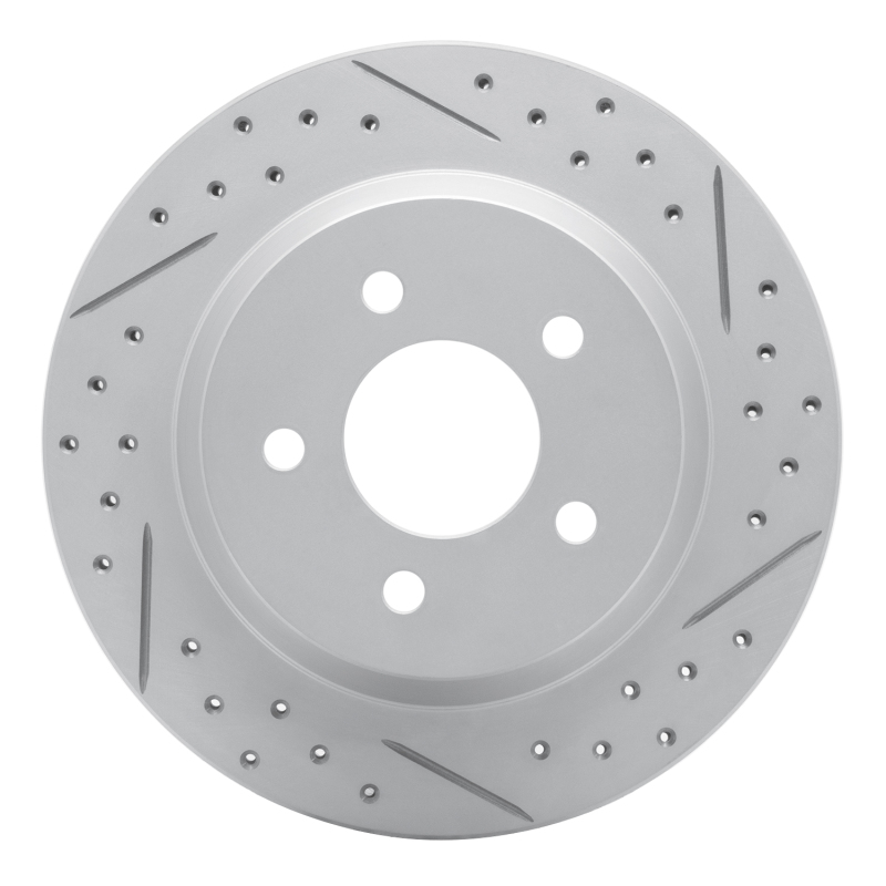 DFC 94-04 Ford Mustang Rear Right Drilled & Slotted Geoperformance Rotor