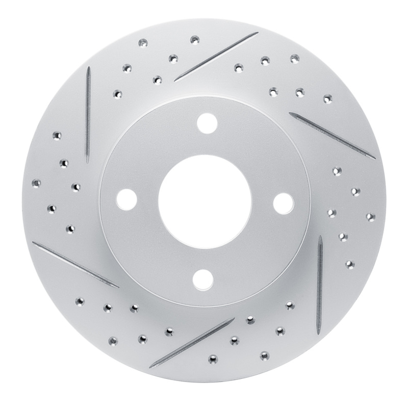 DFC 00-15 Ford Focus Front Left Drilled & Slotted Geoperformance Rotor