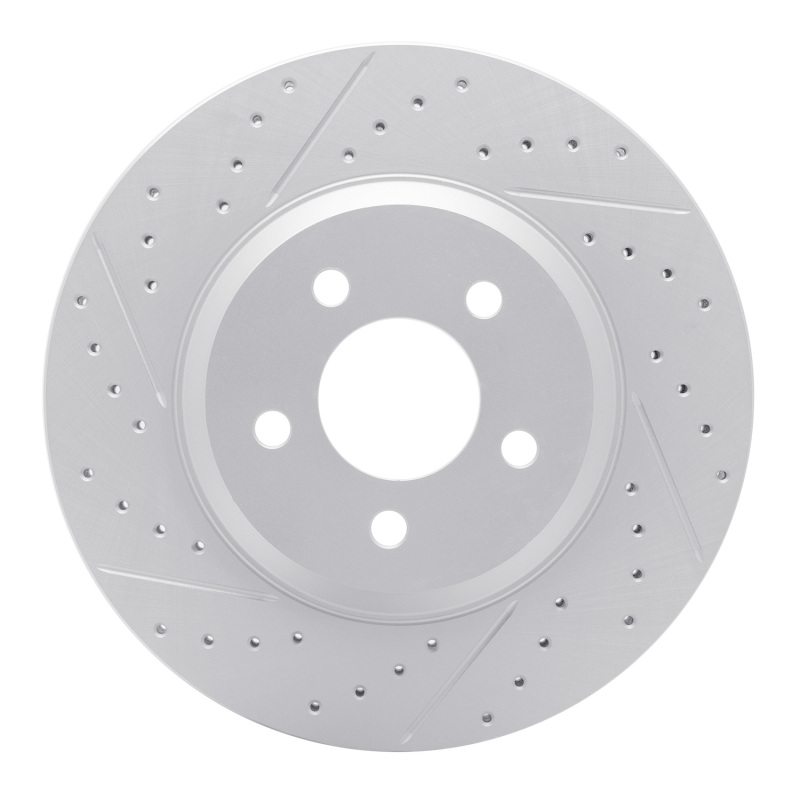 DFC 05-14 Ford Mustang Front Left Drilled & Slotted Geoperformance Rotor