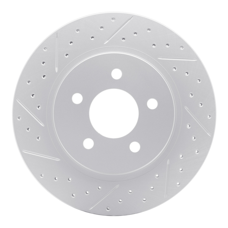 DFC 05-14 Ford Mustang Rear Left Drilled & Slotted Geoperformance Rotor