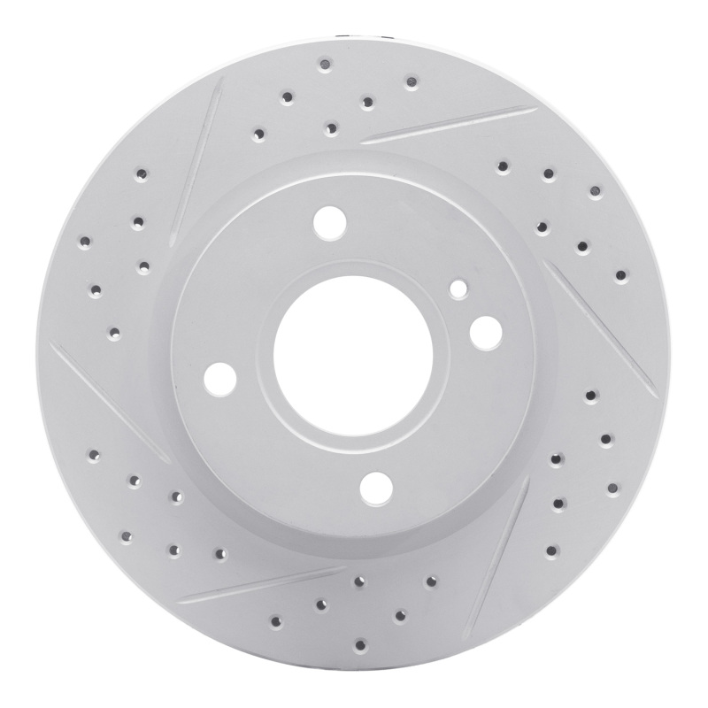 DFC 11-19 Ford Figo (Mexico) Front Left Drilled & Slotted Geoperformance Rotor