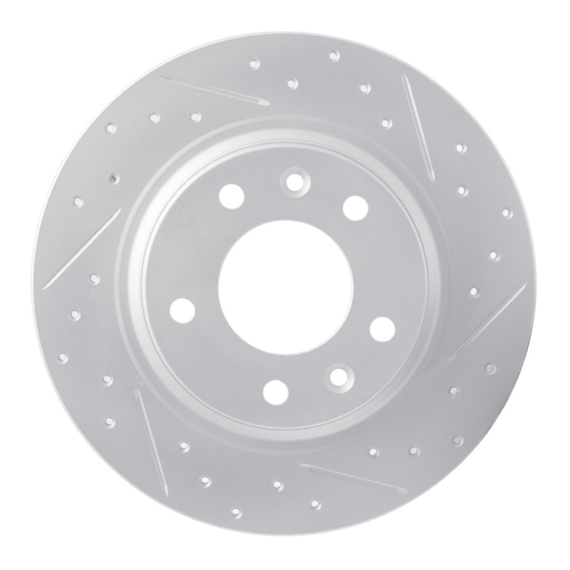 DFC 98-15 Ford Fusion Rear Right Drilled & Slotted Geoperformance Rotor