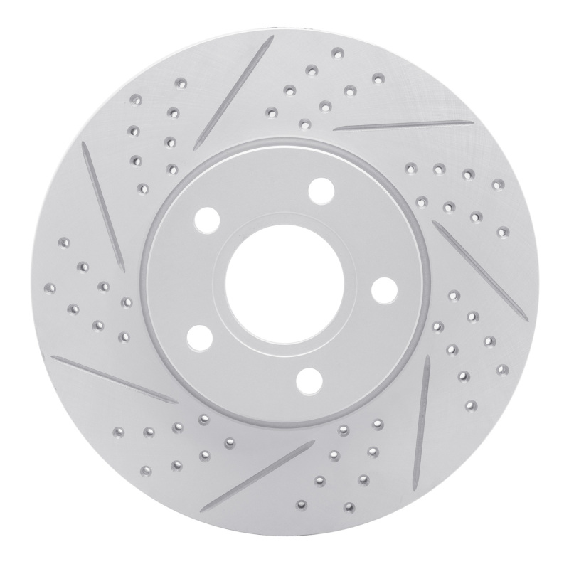 DFC 12-18 Ford C-Max Front Left Drilled & Slotted Geoperformance Rotor