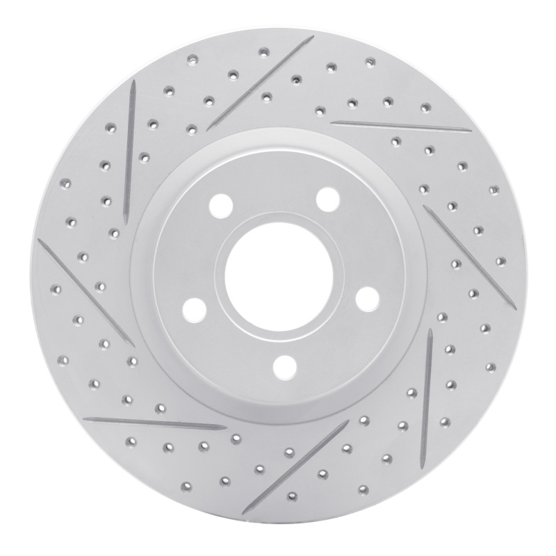 DFC 04-19 Ford Escape Front Left Drilled & Slotted Geoperformance Rotor