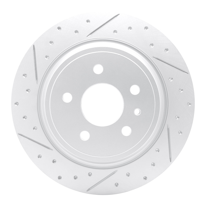 DFC 13-20 Ford Escape Rear Left Drilled & Slotted Geoperformance Rotor