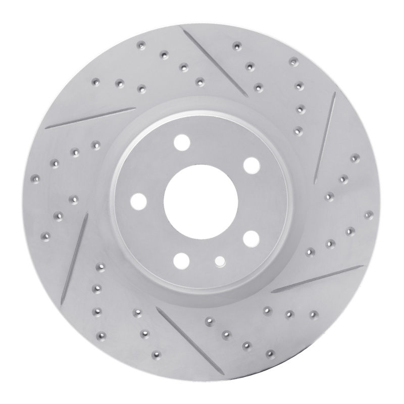 DFC 13-20 Ford Fusion Front Right Drilled & Slotted Geoperformance Rotor