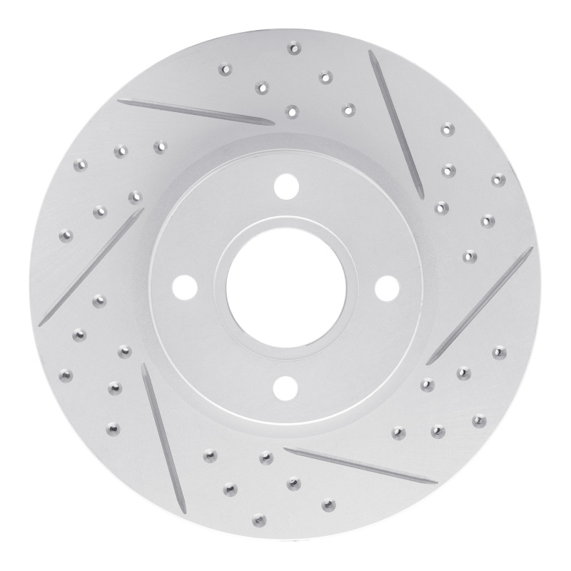 DFC 14-23 Ford Transit Courier (Mexico) Front Right Drilled & Slotted Geoperformance Rotor